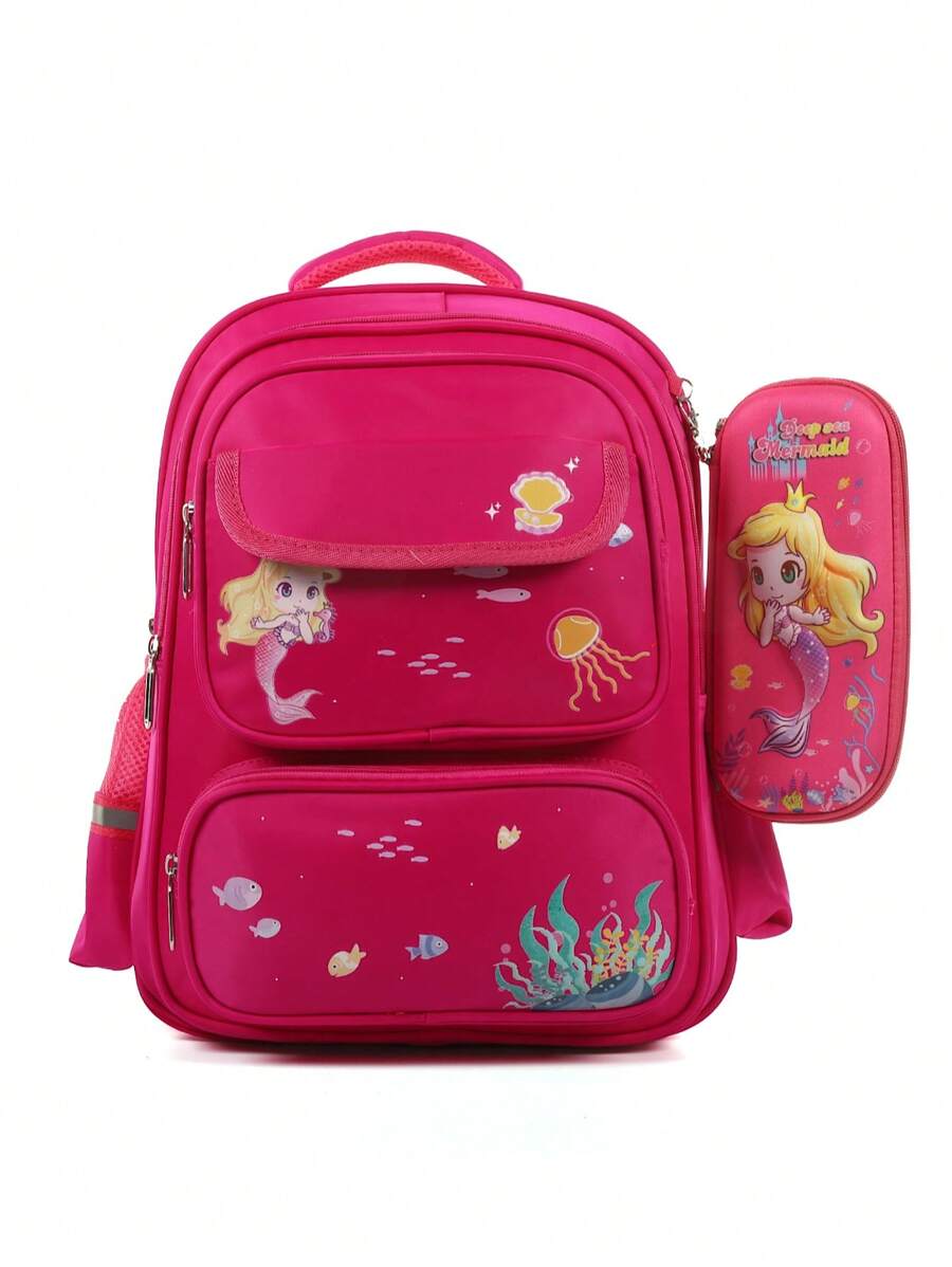 T60 Kids Backpacks - Màu Hồng Tươi - Xem 1