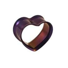 2pcs Stainless Steel Heart Ear Plugs Gauges Expanders Body Piercing Jewelry Earring Tunnels Stretchers Valentines,Mom,Mother,Mother's Day,Gift