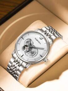 TOPHILL超亮腕錶男款特殊設計自動機械運動男士手錶藍寶石水晶 - 白色 - 查看 1