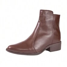 Women Ankle Boots & Booties - 巧克力棕 - 查看 1