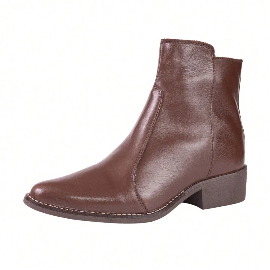 Women Ankle Boots & Booties - 巧克力棕 - 查看 1