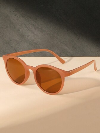 1副女士圆框时尚眼镜，海滩奢华时尚眼镜，适合日常佩戴、海滩度假、户外旅行装饰、学校