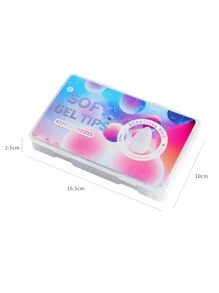 420Pcs/Box Matte Soft False Nails Full Transparent Almond Soak Off Gel Fake Nail Short T Shape Round Oval Capsule Tips Diy Press On Nails Nail Supplies Nails