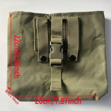 1pc Foldable Recycling Bag Multifunctional Waist Bag With Random Print For Outdoor Activities
