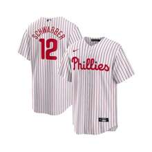 Men's Kyle Schwarber White Philadelphia Phillies Replica Player Jersey - White - View 1