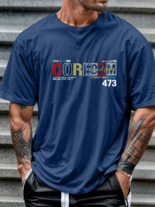 Men T-Shirts - Màu xanh lam - Xem 1