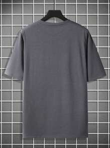 Manfinity Homme homens Camiseta carta gráfica