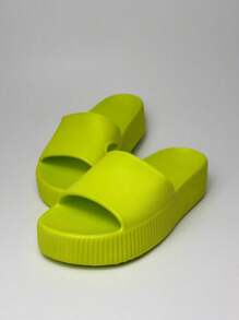 Cloud Slipper EVA Platform Women's Orthopedic Sandal Soft Comfortable Lightweight - 青檸色 - 查看 3