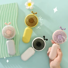 New Handheld Mini Fan Cute Cartoon USB Charging Portable Small Electric Fan Gift  ﻿ - Multicolor - View 5