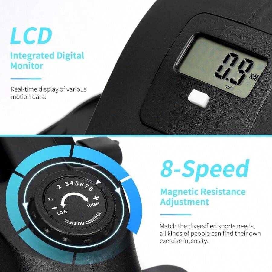 KYY Under Desk Elliptical, Portable Ellipse Leg Exerciser