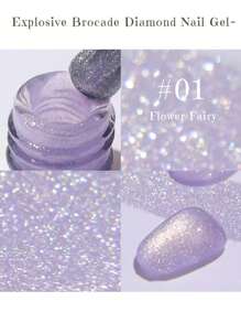 MISS SHAKA MISS SHAKA Japanese Summer Gel Nail Polish Beauty Honey Blue Purple Pink Nail Series 2024 New Style Jelly Color Fairy Pearlescent Hot Popular Glitter 3 Colors Kit Bursting Diamond Nail Polish Needs To Be Used With The Nail UV Light To Dry And Require Base & Top Coat Sealing Layer.
