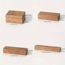 Earring Cards Display Wooden Base Desktop Earrings Ring Necklace Storage Organizer Holders Retail Exhibitor Shop Display Stand