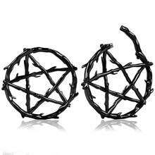 1PC Fashion Pentagram Wreath Stainless Steel Plugs Ear Weight Gauges Tunnels Piercing Expander Stretchers Body Jewelry - Star - View 12