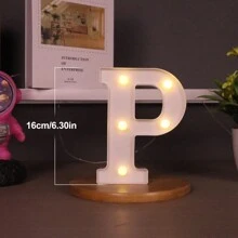 1 Peça Luz de Letra de LED, Cenário de Proposta Romântica Surpresa, Presente de Natal, Decoração Central, Adequado para Decoração de Aniversário/Casamento/Aniversário/Dia dos Namorados/Halloween/Natal/Ano Novo 2025, Presente de Aniversário e Feriado Perfeito para Família, Decoração de Quarto, Decoração de Festa, Branco (Baterias Não Incluídas)