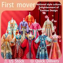 5/10 件/套创意 DIY 女孩时装设计套件，包括贴纸艺术和工艺材料，无需缝纫，是生日、万圣节、圣诞节或感恩节的理想礼物 - 彩色 - 查看 9