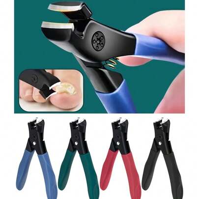 Bộ 4 màu kìm cắt móng chân chuyên nghiệp bằng thép không gỉ, miệng kìm rộng giúp cắt tỉa dễ dàng, chất lượng cao cấp, thiết kế tiện dụng, chống thấm nước, cực sắc bén và bền bỉ - Dành cho móng chân dày và cứng, kiểu dáng cổ điển.