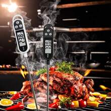 1pc Electronic Liquid Temperature Thermometer Probe-Type Kitchen Food & Liquid Temperature Measuring Tool, For Milk, Oil, Water, BBQ