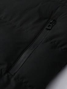 New Vest For Men, Thick Outdoor Casual Top, Winter - Black - View 7