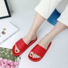 Fashion Pvc Slippers All Match Styiecomfortable Waterproof Thick Slipperswith Women - Đỏ - Xem 6