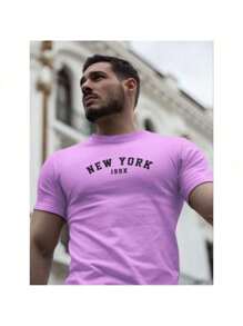 Men T-Shirts - Màu Hồng baby - Xem 1