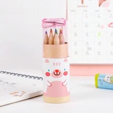 12 Cái/hộp Bút Chì Màu Hình Gấu Mini Dễ Thương - Bộ Văn Phòng Phẩm Sáng Tạo Dành Cho Học Sinh - Quà Tặng Halloween, Lễ Tạ Ơn Và Giáng Sinh Hoàn Hảo - Nhiều màu - Xem 14