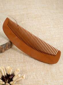 1 件个性化定制木质发梳，防静电木质发刷，带束口袋，激光雕刻定制姓名，适用于梳理和造型卷发、细软发、粗硬发、波浪发或直发 - 细齿天然木梳，女士护发，干湿两用，便携式扁平梳，旅行必备，朋友礼物，毕业礼物，男士礼物，父亲节礼物，多功能，装饰性，字母，纯色，精致，时尚，复古，现代，多彩，休闲，基础款，独特，定制，个性化，定制，送给她的理想礼物，女朋友，她，祖父母，家人，男朋友，朋友，圣诞节美容配件