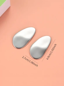 1 件不锈钢刮痧按摩工具，适用于面部和眼部，可与面霜、美容、护肤产品、水疗、自我护理、护肤工具、面部护理、美容师用品、按摩、面部按摩工具、面部滚轮一起使用