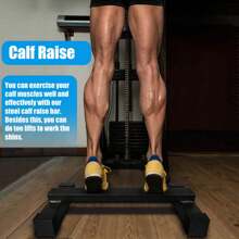 Calf Raise Bar, Wide And High Standing Calf Raise Machine For Calf Stretching, Squat, Foot Stretch, Anti-Slip Solid Steel Calf Block