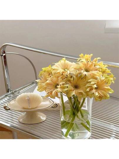 Acrylic Anti Drop Vase, Transparent Straight Tube, Multifunctional Creative Living Room Bedroom ation, Glass Vase/Basin/Aquarium, Large ation Birthday Graduation Home ations Flower Vase view 5