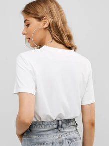Women T-Shirts - trắng - Xem 2