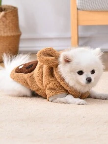 Áo nỉ & Áo Hoodie Thú cưng - Cà phê nâu - Xem 8