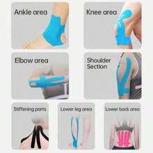 Kindmax Healthcare 2 件装脚踝预切肌肉胶带肌肉胶带运动绷带适用于运动员肌肉胶带肌肉胶带