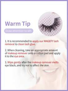 MAGEFY 1pc Eyelash Glue And 1pc Eyelash Makeup Remover, Natural Invisible After Drying, Strong Adhesiveness, Suitable For Daily Use, Travel Essential Eyelash Glue - White - View 9