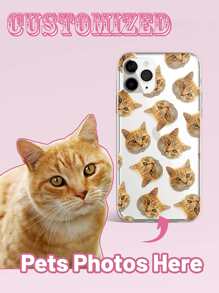 1pc Customized TPU Transparent 1.0 Phone Case Compatible With Iphone 15 Pro Max/17 Pro Max/17, S24U, And Other Models,Season Picks,2025phonecase - Clear - View 1