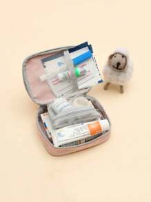 1 件装浅粉色便携式旅行医药包、防疫包、户外急救包、家庭药品储存收纳袋医药包药品收纳袋药品收纳包急救包急救包旅行配件旅行收纳包旅行必需品旅行用品旅行包大学度假邮轮暑假户外露营徒步旅行狩猎必备品 - 淺粉色 - 查看 3