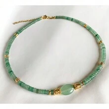 manbara Women Classic Natural Stone Necklace Exquisite Unique Charm Oval Stone Pendant Choker Man Vintage Jewelry Gifts Wholesale