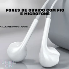 Fone De Ouvido Com Fio Entrada P2 Com Microfone Reforçado - Preto - Visão 4