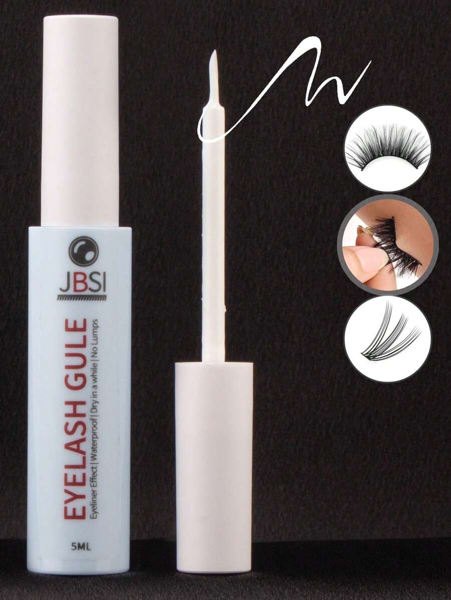 1pc Transparent False Eyelash Glue 5ml, Super Strong Setting Non