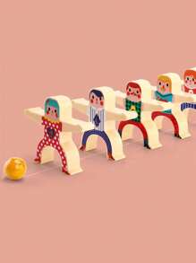 8pcs Hercules Balance Bricks Pro Building Blocks Stacking Arhat Puzzle, Plastic Toy Stickers Jenga Hercules Desktop Game