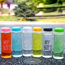 1Pc High-Quality 500Ml/16.9Oz Plastic My Bottle, Student Sports Large Capacity Plastic Cup, Anti-Scald, And Portable Cup For Coffee/, Water Bottle, For Outdoor, Camping - Multicolor - View 4