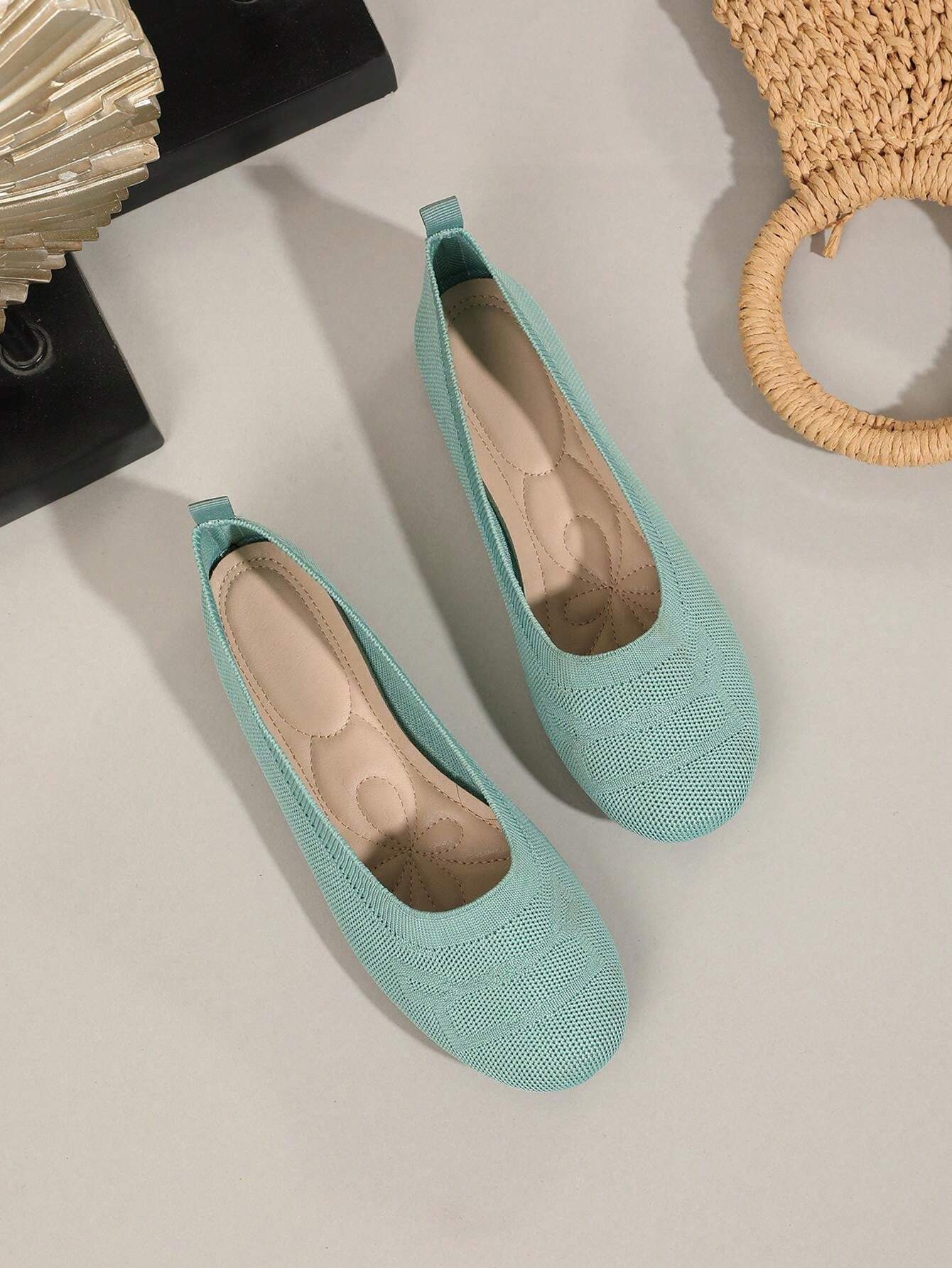 女性用 浅口フラット底ローファー、豹柄スリップオンシューズ、ソフトソール、オールシーズン対応、ラウンドトゥカジュアルシューズ SHEIN