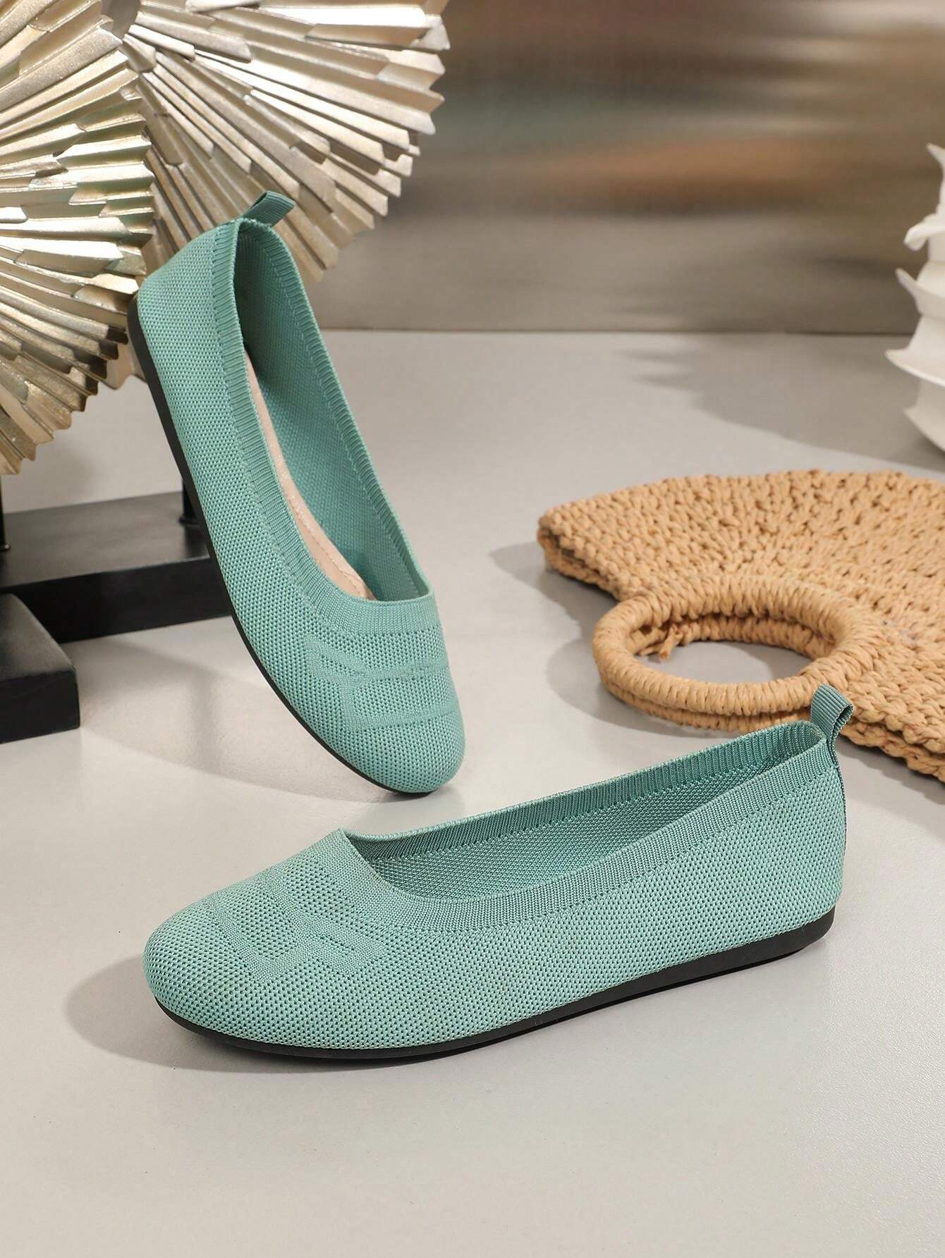 女性用 浅口フラット底ローファー、豹柄スリップオンシューズ、ソフトソール、オールシーズン対応、ラウンドトゥカジュアルシューズ SHEIN