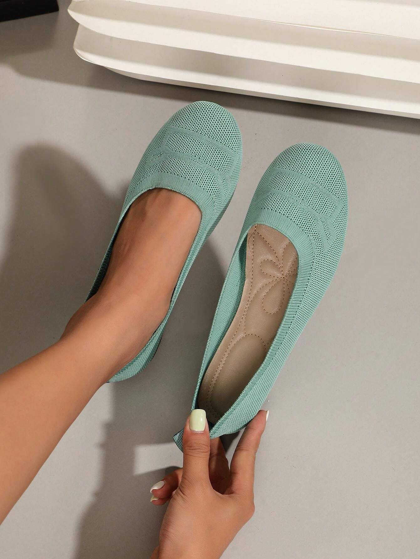 女性用 浅口フラット底ローファー、豹柄スリップオンシューズ、ソフトソール、オールシーズン対応、ラウンドトゥカジュアルシューズ SHEIN