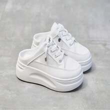 TENIS DE DAMA DESTALONADOS BLANCOS - Blanco - Ver 5