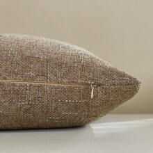 1 Vỏ gối trang trí họa tiết vải lanh, nhiều màu sắc hiện đại, giả vải lanh, dùng cho phòng ngủ, phòng ăn, giường, ghế sofa, xe hơi, phù hợp với mọi mùa - lanh tự nhiên - Xem 3