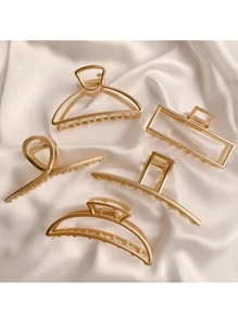 Hair Clips - 金色 - 查看 2