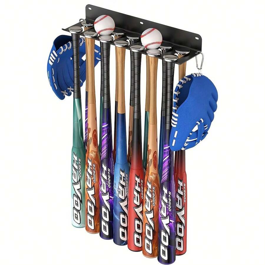 1pc Metal Baseball Bat Storage Rack, Baseball Softball Bats Organizer