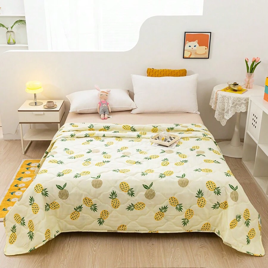 2024最新款！1入組夏季涼被床上三件套 - 輕巧夏季涼被 - 冰涼冷卻纖維，床罩 - 適用於炎熱夜晚的降溫毛毯，全季節床上用品（含1件涼被）