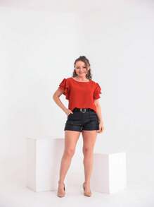 Women Tank Tops & Camis - 亮橙色 - 查看 4