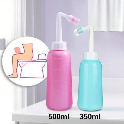 1个便携式旅行坐浴盆，350毫升/500毫升手持式坐浴盆，用于女性私处清洁，浴室配件，浴室工具